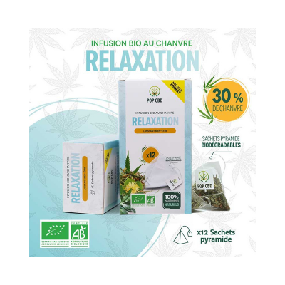 Caja de Infusión Relax con CBD en formato bolsitas