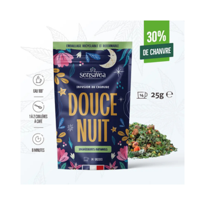 Infusión CBD Dulces Sueños en caja de 25 g