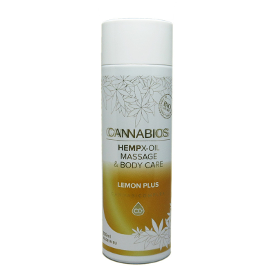 aceite masaje natural dolor muscular extracto de cáñamo rico en CBD cannabios