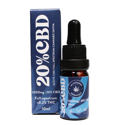  aceite de CBD 20% efectos terapeuticos. cannabis.
