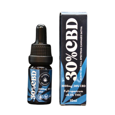  aceite de CBD 30% efectos terapeuticos. cannabis.