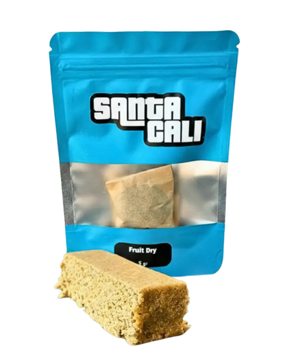 Bote Fruit Dry Hash CBD Santa Cali, polen rubio suizo premium afrutado