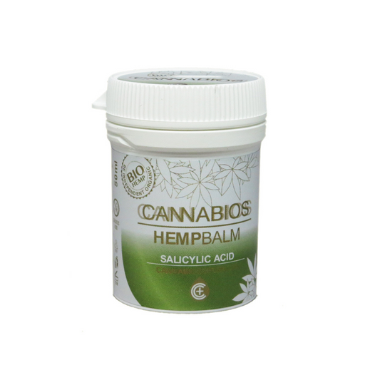 balsamo natural con cannabis para la piel con ácido salicílico