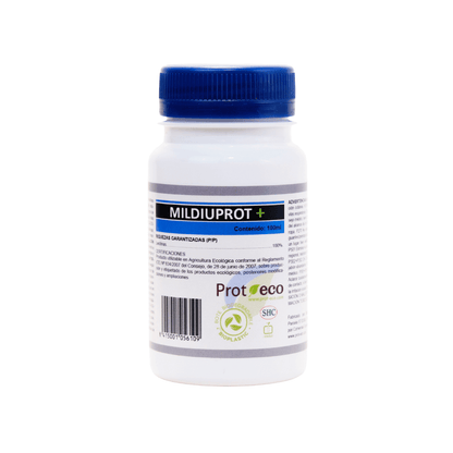 Botella Mildiuprot+ PROT‑ECO 100 ml, antifúngico ecológico y fortificante antioxidante contra mildiu
