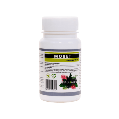 Botella Mobet PROT‑ECO 100 ml, jabón potásico ecológico para eliminar pulgón, cochinilla y mosca blanca
