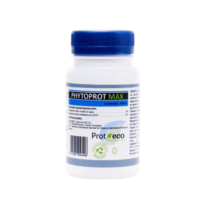 Botella Phytoprot Max PROT‑ECO 100 ml, fertilizante prebiótico ecológico contra hongos de raíz (Phytophthora, Fusarium)
