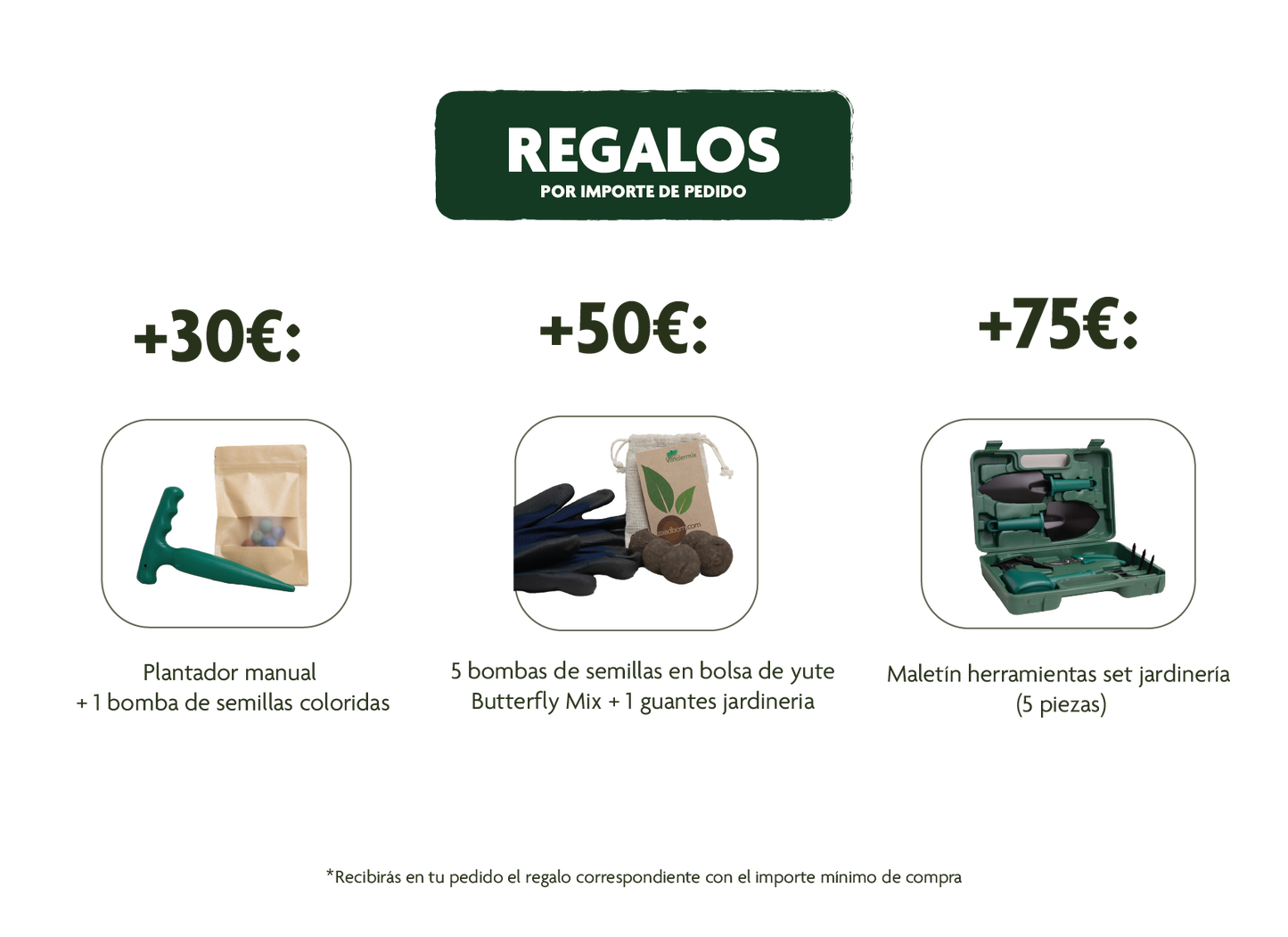 Regalo por compra minima