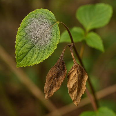 Botritis en plantas – ejemplo de daño por hongo en jardinería doméstica