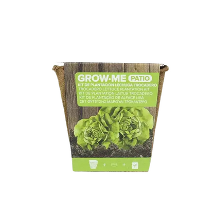 kit de cultivo lechuga trocadero grow me lechuga maceta biodegradable